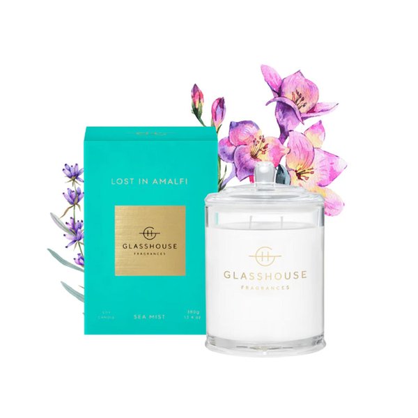 Glasshouse Fragrances Soy Candle - Lost In Amalfi