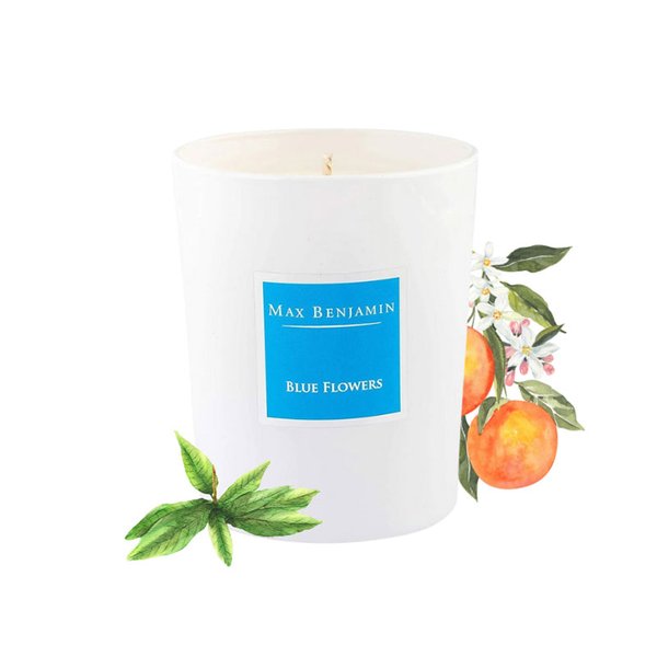 Max Benjamin Classic Candle - Blue Flower 190g