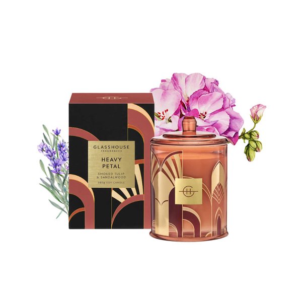 Glasshouse Fragrances Soy Candle 380g - Heavy Petal (Limited Edition)