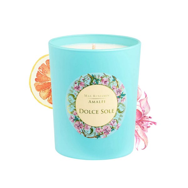 Max Benjamin Amalfi Scented Glass Candle - Dolce Sole 190g