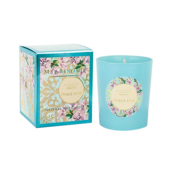 Max Benjamin Amalfi Scented Glass Candle - Dolce Sole 190g