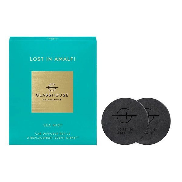 Glasshouse Fragrances Car Diffuser Replacement Scent Disk - Lost in Amalfi