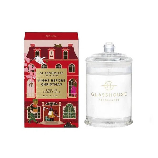Glasshouse Fragrances Soy Candle Night Before Christmas - 60g (Year'2023 Limited Edition)