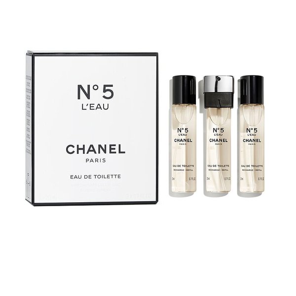 Chanel N°5 L'eau Eau de Toilette Purse Spray Refill - 3 x 20ml