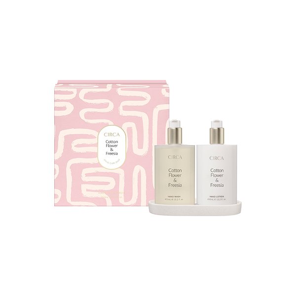 Circa Cotton Flower & Freesia Hand Care Duo Set - 2 x 450ml (Limited Edition)