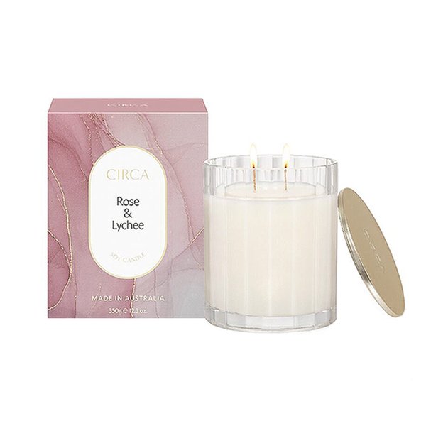 Circa Rose & Lychee Soy Candle - 350g