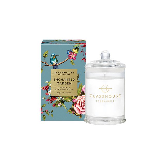 Glasshouse Fragrances Soy Candle 60g - Enchanted Garden