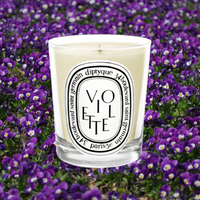 Diptyque Violette Scented Candle - 190gr | Romantic, floral scent for the home.