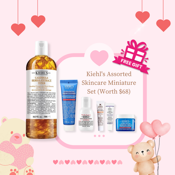 Valentine's Day Special - Kiehl's Calendula Herbal Extract Alcohol-Free Toner Gift Set (Worth $177)