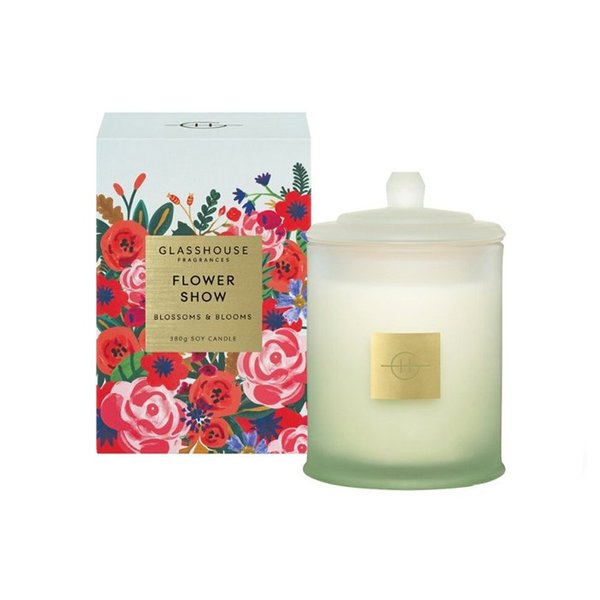 Glasshouse Fragrances Soy Candle 380g - Flower Show (Limited Edition)