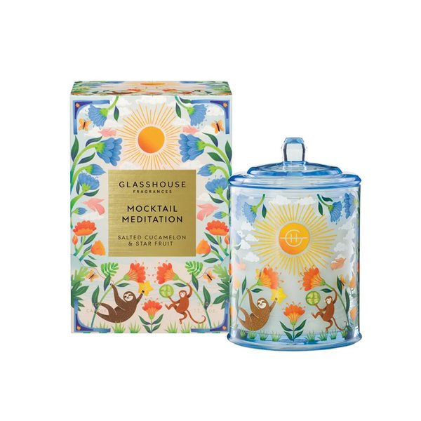 Glasshouse Fragrances Soy Candle 380g - Mocktail Meditation (Limited Edition)