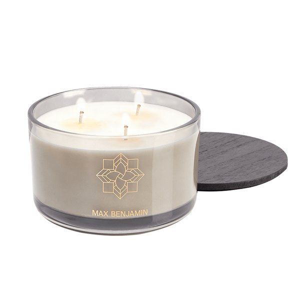 Max Benjamin 3 Wick Luxury Candle 560g - French Linen Water (New Packaging)