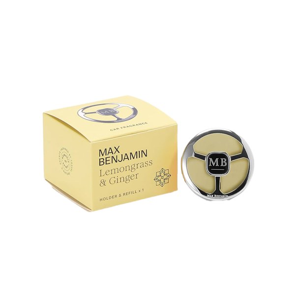 Max Benjamin Car Fragrance Dispenser - Lemongrass & Ginger (New Packaging)