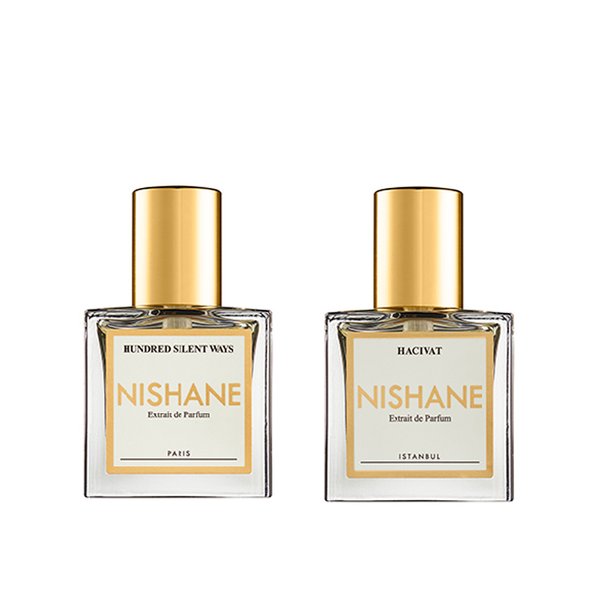 Nishane Hundred Silent Ways & Hacivat Travel Set 2 x 15ml