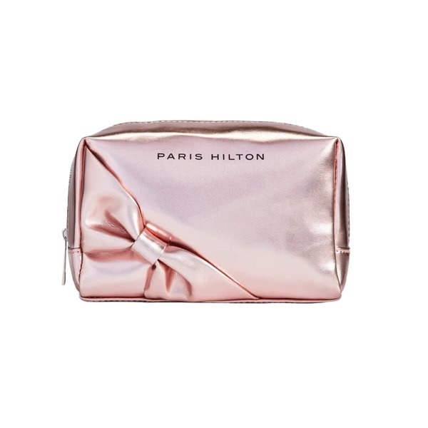 Paris Hilton Metallic Cosmetic Bag Make-Up Bag