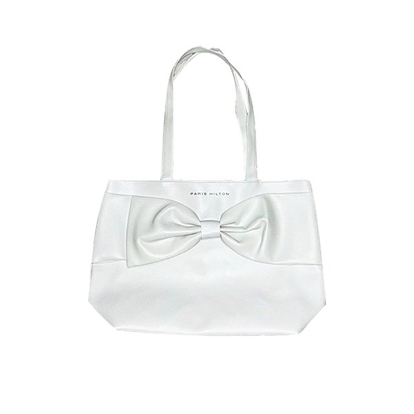 Paris Hilton Large White Tote Bag