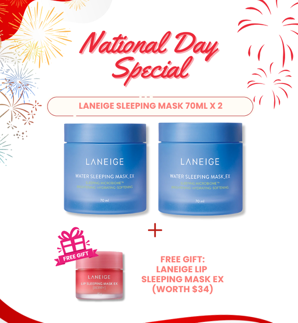National Day Special - Laneige Water Sleeping Mask DUO Gift Set (Worth $149)