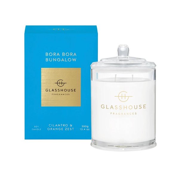 Glasshouse Fragrances Soy Candle 380g - Bora Bora Bungalow