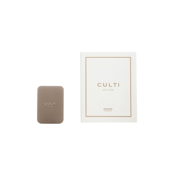 Culti Milano Leather Car Diffuser Taupe - Aramara