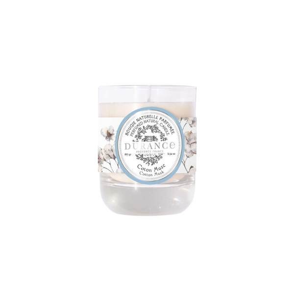 Durance Natural Scented Candle 180g - Cotton Musk