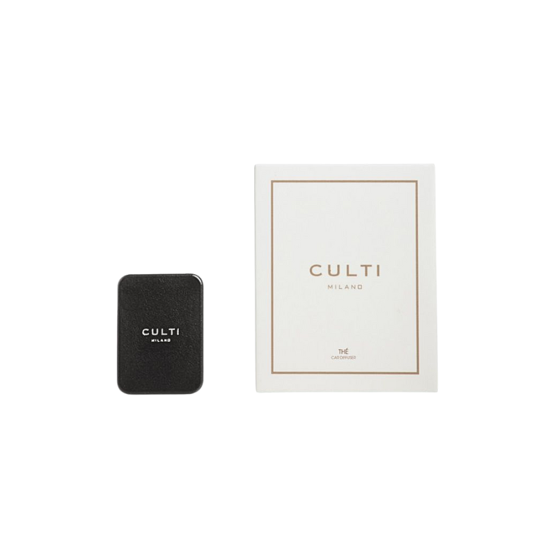 Culti Milano Leather Car Diffuser Black - The