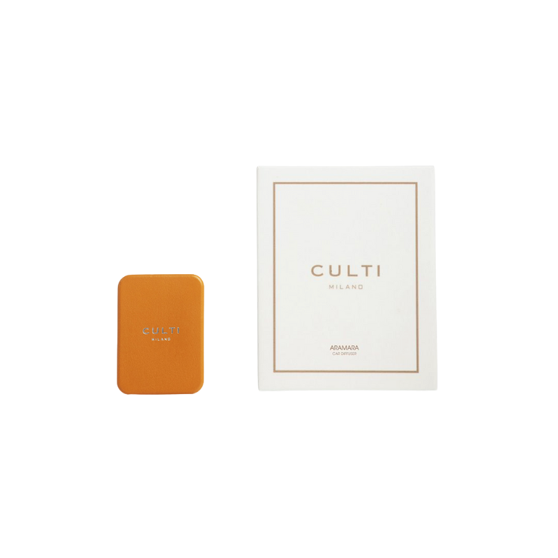 Culti Milano Leather Car Diffuser Orange - Aramara