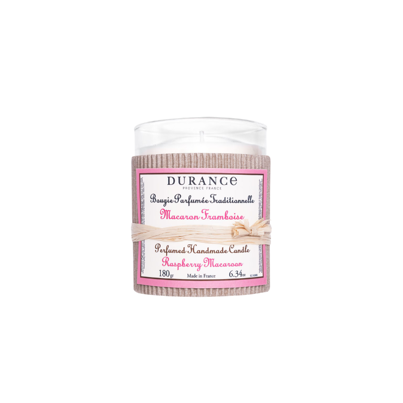 Durance Natural Scented Candle 180g - Raspberry Macaroon