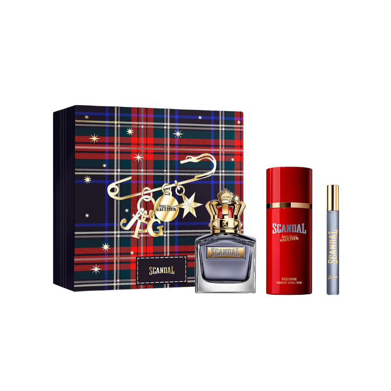 Jean Paul Gaultier Scandal Pour Homme Eau de Toilette 3 Piece Gift Set