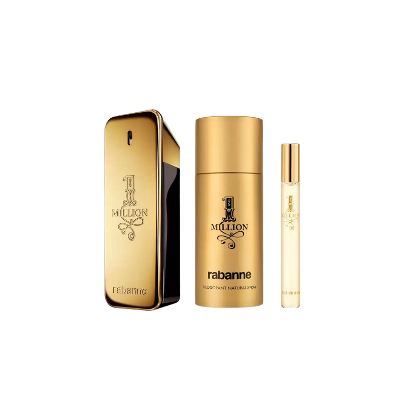 Rabanne 1 Million Eau de Toilette 3 Piece Gift Set
