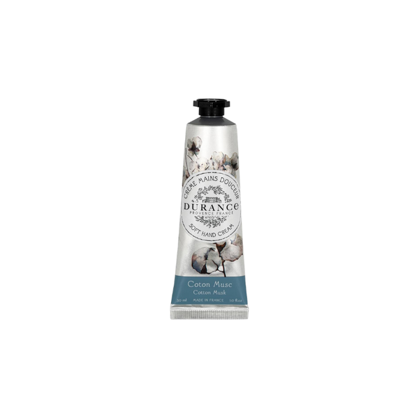 Durance Soft Hand Cream 30ml - Cotton Musk