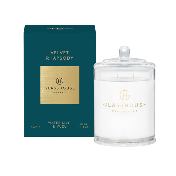 Glasshouse Fragrances Soy Candle 380g - Velvet Rhapsody