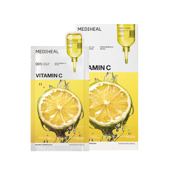 Mediheal Vitamin C Essential Sheet Mask Clear Toning - 10 Sheets