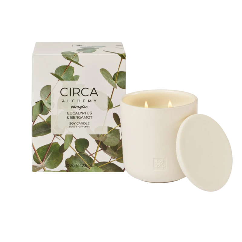 Circa Alchemy Energise Eucalyptus & Bergamot Soy Candle - 300g