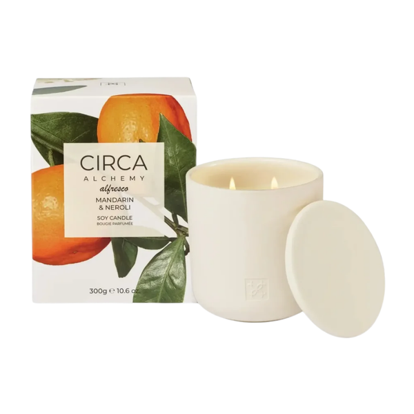 Circa Alchemy Alfresco Mandarin & Neroli Soy Candle - 300g