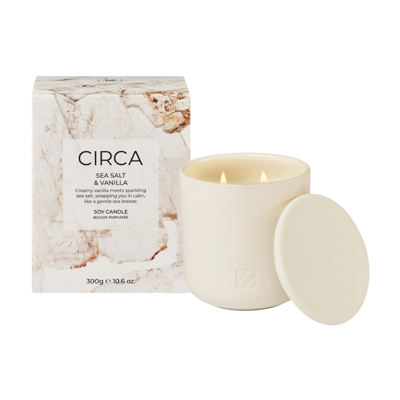 Circa Sea Salt & Vanilla Soy Candle - 300g
