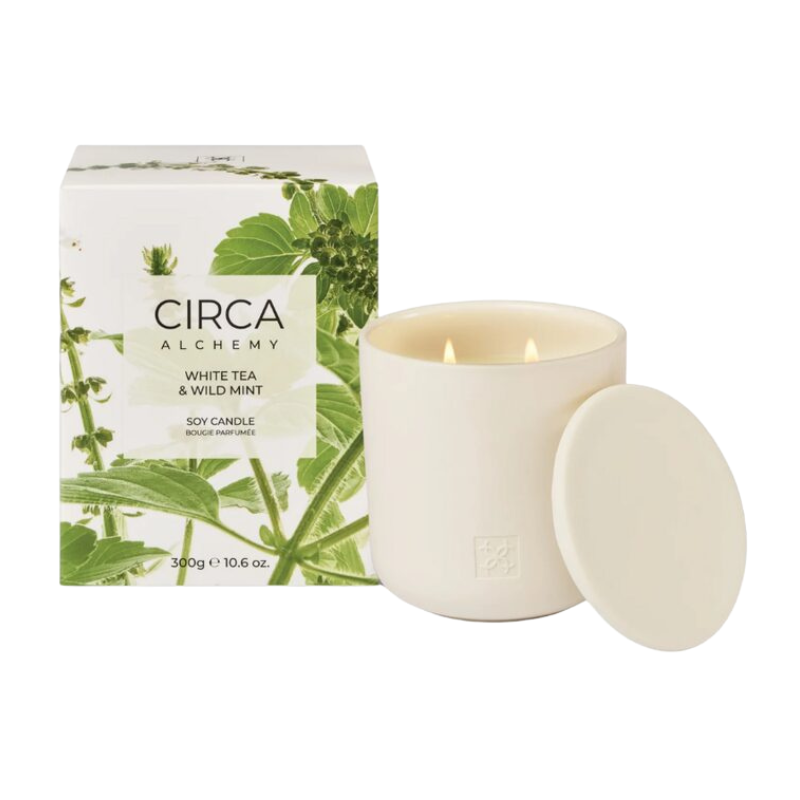 Circa Alchemy White Tea & Wild Mint Soy Candle - 300g