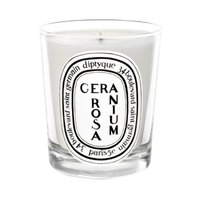 Diptyque Geranium Rosa Scented Candle - 190gr | Fresh lemony and flowery scent.