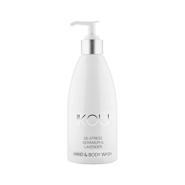 iKOU De-Stress Geranium & Lavender Hand/Body Wash - 500ml