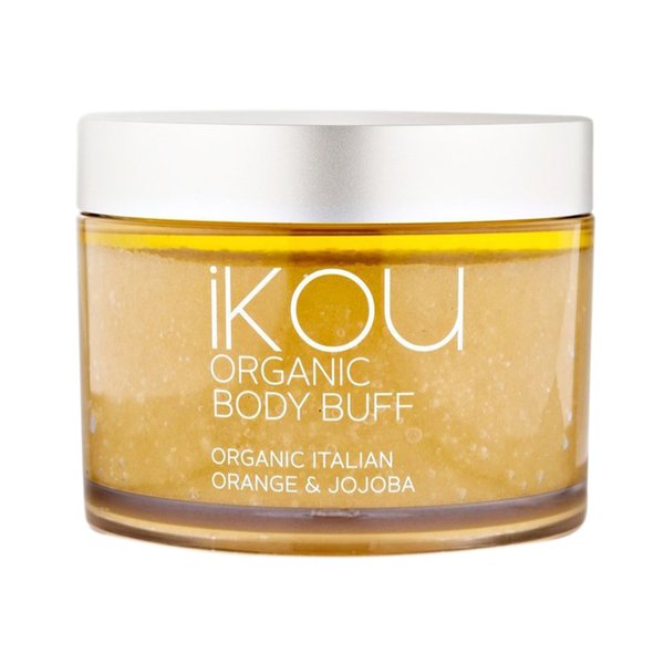 iKOU Organic Body Buff - Italian Orange & Jojoba, 300g