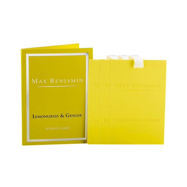 Max Benjamin Classic Scented Card x 3 - Lemongrass & Ginger
