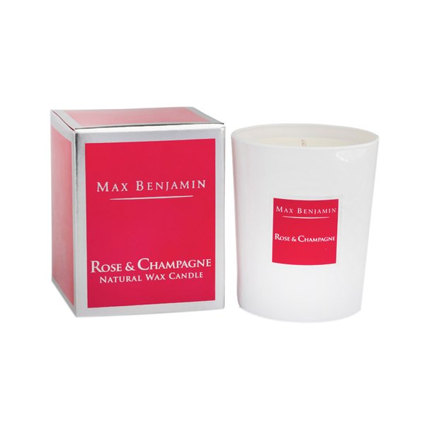 Max Benjamin Classic Candle - Rose & Champagne 190g