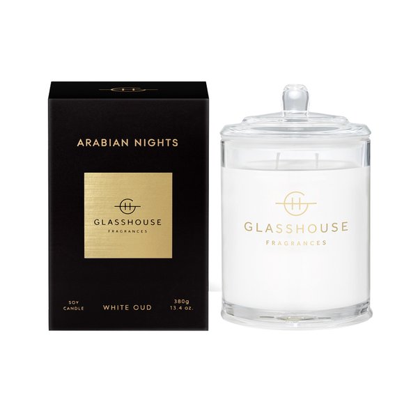 Glasshouse Fragrances Soy Candle 380g - Arabian Nights 
