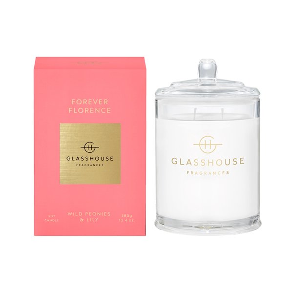 Glasshouse Fragrances Soy Candle - Forever Florence