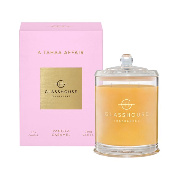 Glasshouse Fragrances Soy Candle 760g - A Tahaa Affair 