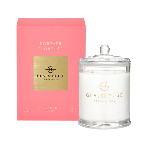 Glasshouse Fragrances Soy Candle 760g - Forever Florence