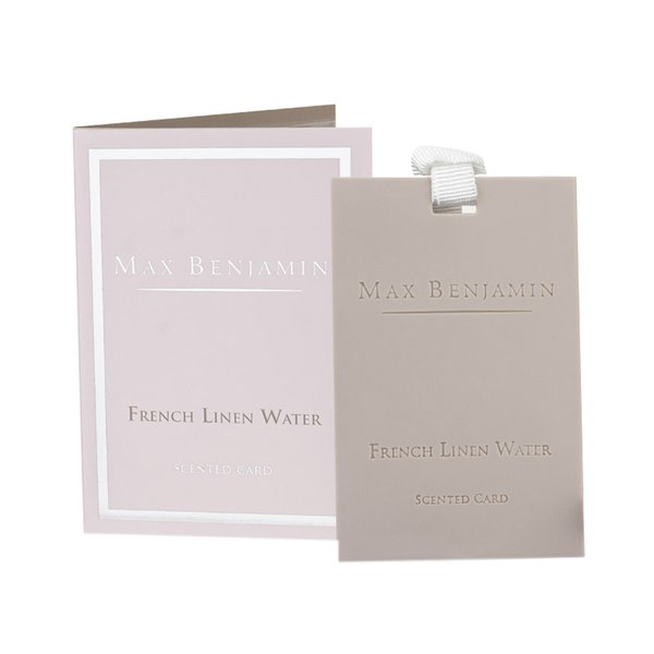 Max Benjamin Scented Card - French Linen Water