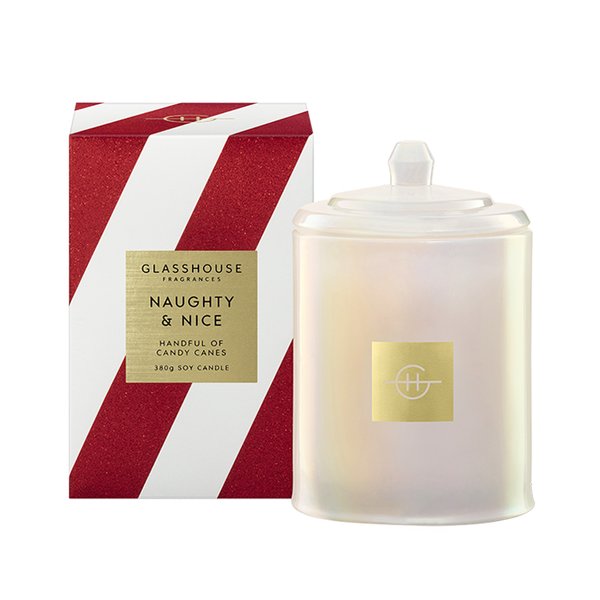 Glasshouse Fragrances Soy Candle 380g - Naughty & Nice (Limited Edition)